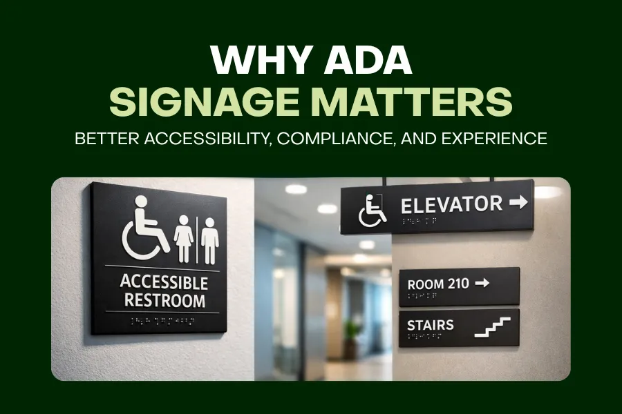 Accessible braille signage improving navigation compliance and user experience