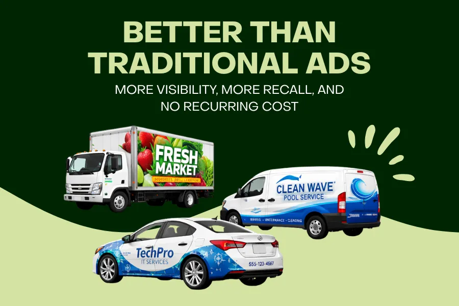 Mobile signage on vehicles gaining more attention than traditional advertising