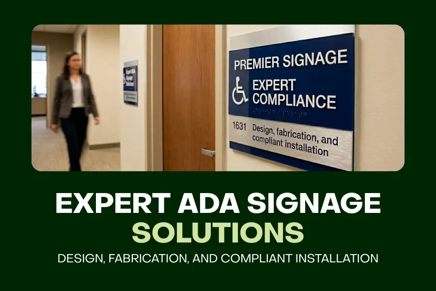 Professional ADA braille signage solutions with accurate design and installation