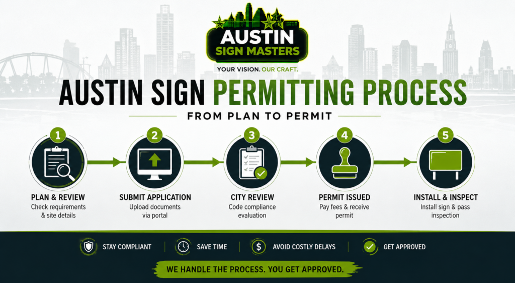 Austin sign regulations permitting process for business signs